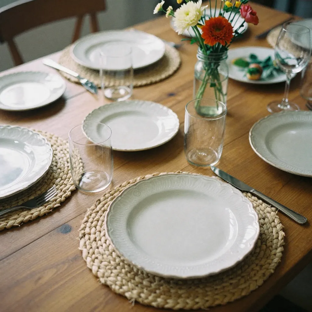 Bedrifts power lunch tablescape